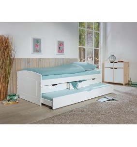 RIEKA - Lit pour couchage ( avec tiroir ) 90x190 