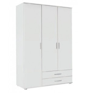 MENTON - Armoire 3 portes 2 tiroirs 1/3 lingère 2/3 penderie 