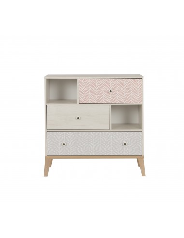FLORENCE - Commode 3 tiroirs 2 niches 
