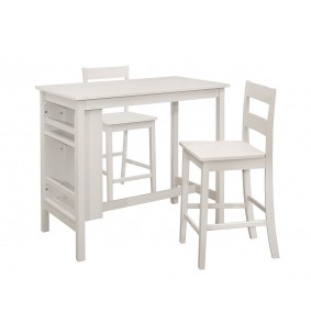 TOLEDO - Ensemble comprenant 1 table haute et 2 tabourets hauts 