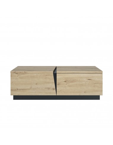 TITAN - Table basse rectangulaire 1 niche 1 tiroir 