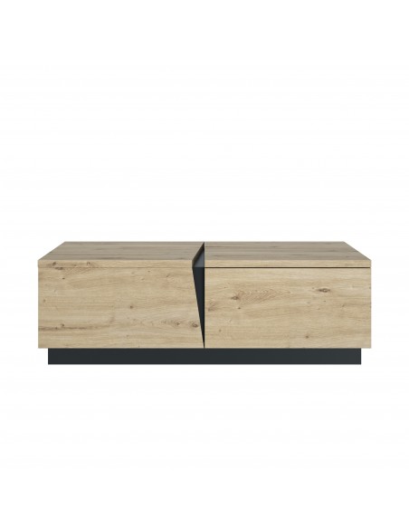 TITAN - Table basse rectangulaire 1 niche 1 tiroir 