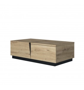 TITAN - Table basse rectangulaire 1 niche 1 tiroir  2