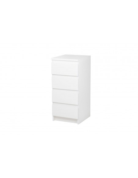 STERN - Chiffonnier 4 tiroirs blanc 