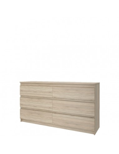 STERN - Commode 3+3 tiroirs chêne sonoma 