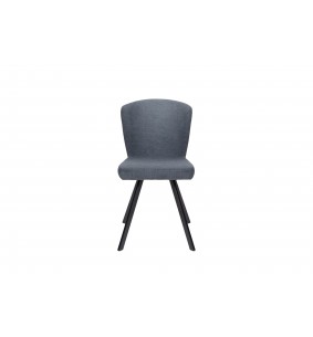 BOGRA - Lot de 4 Chaises de séjour bleues 