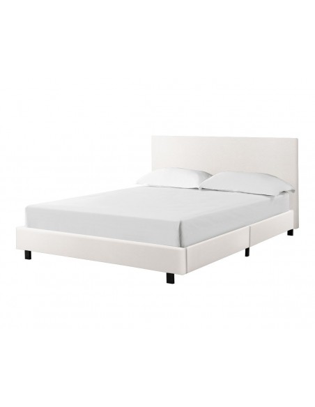 PALERMO - Lit pour couchage 140x190 blanc 