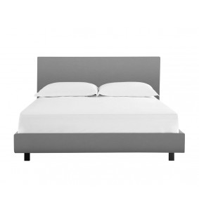 PALERMO - Lit pour couchage 140x190 gris 
