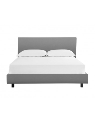 PALERMO - Lit pour couchage 140x190 gris 