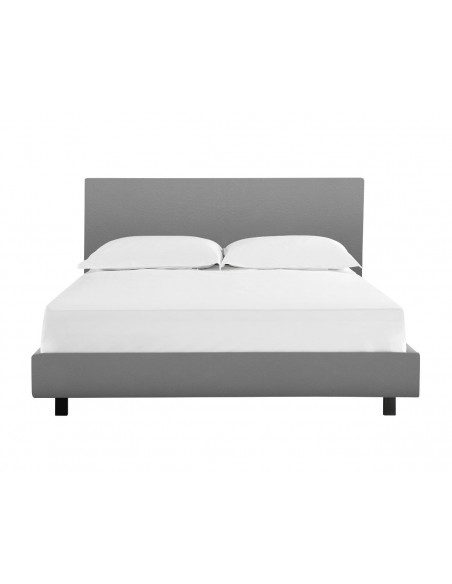 PALERMO - Lit pour couchage 140x190 gris 