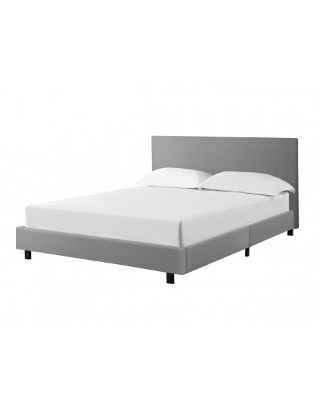 PALERMO - Lit pour couchage 140x190 gris 