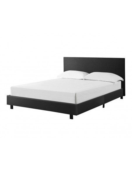 PALERMO - Lit pour couchage 140x190 noir 