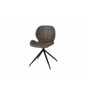 SEOUL - Lot de 2 Chaises de séjour gris 