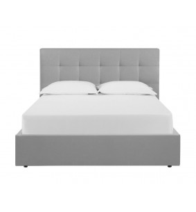 VERONE - Lit pour couchage 140x190 gris 
