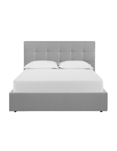 VERONE - Lit pour couchage 140x190 gris 
