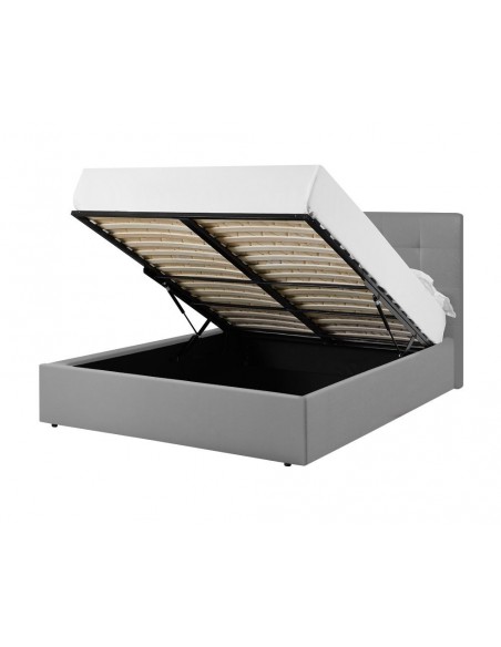 VERONE - Lit pour couchage 140x190 gris 