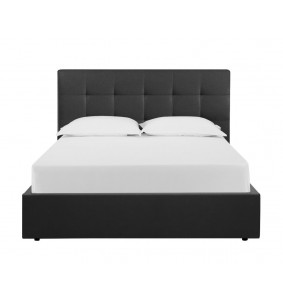 VERONE - Lit pour couchage 160x200 noir 