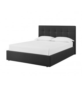 VERONE - Lit pour couchage 160x200 noir  2