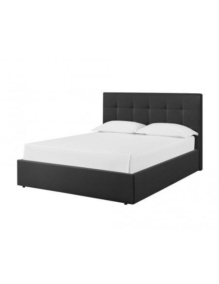 VERONE - Lit pour couchage 160x200 noir 