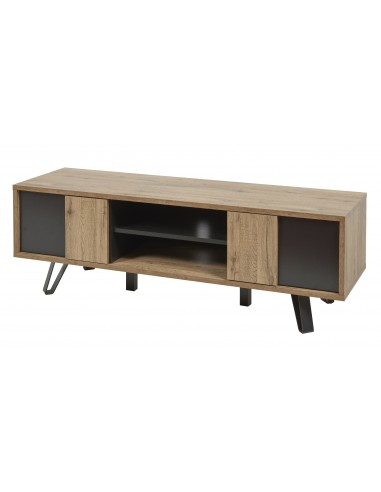 ONIX - Meuble TV 2 portes 1 tablette centrale 