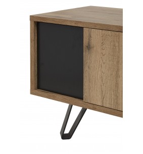 ONIX - Meuble TV 2 portes 1 tablette centrale  2