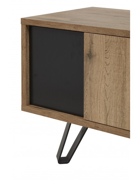 ONIX - Meuble TV 2 portes 1 tablette centrale 