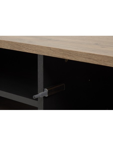 ONIX - Meuble TV 2 portes 1 tablette centrale 
