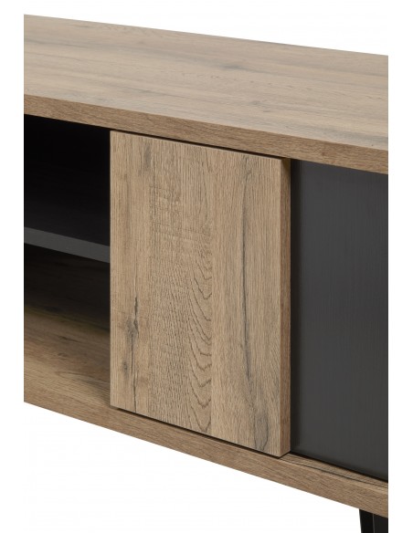 ONIX - Meuble TV 2 portes 1 tablette centrale 