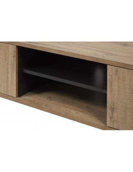 ONIX - Meuble TV 2 portes 1 tablette centrale 