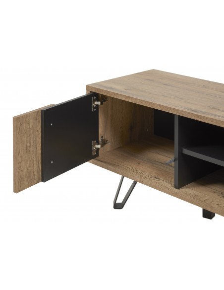 ONIX - Meuble TV 2 portes 1 tablette centrale 