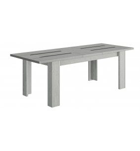 ALIKANTE - Table de séjour rectangulaire 1 allonge  2