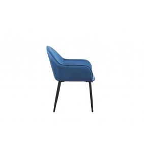 SHANGAI - Fauteuil de séjour Bleu pétrole 