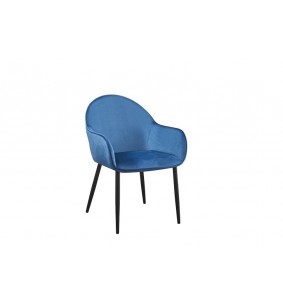 SHANGAI - Fauteuil de séjour Bleu pétrole  2