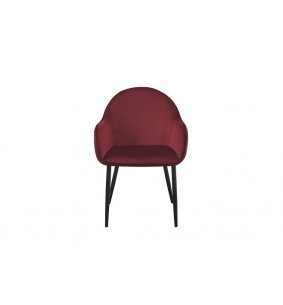 SHANGAI - Fauteuil de séjour Bordeaux lie de vin 