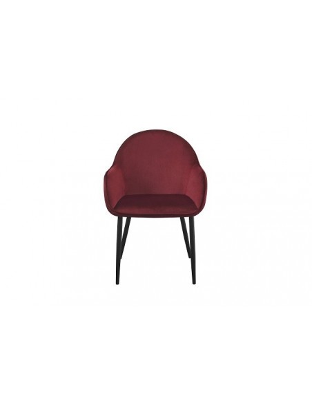 SHANGAI - Fauteuil de séjour Bordeaux lie de vin 