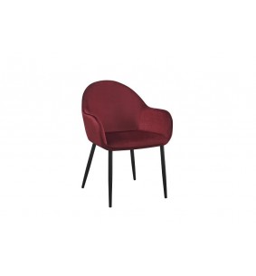 SHANGAI - Fauteuil de séjour Bordeaux lie de vin  2