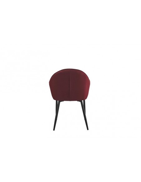 SHANGAI - Fauteuil de séjour Bordeaux lie de vin 