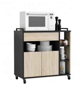 INDUSTRIE Dessert micro ondes 2 portes 4 niches 1 tablette 