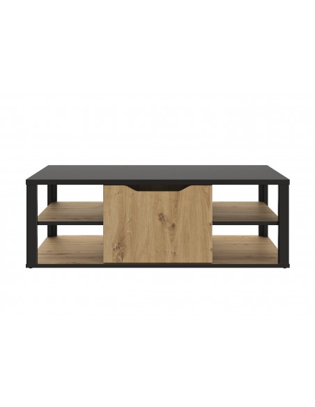 LONDRES - Table basse rectangulaire 1 porte 2 tablettes 