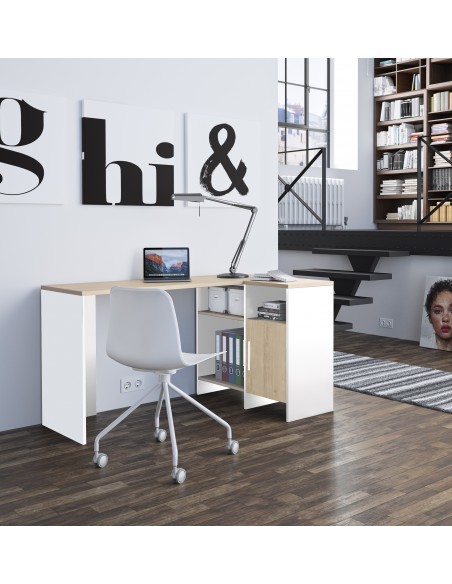 VENISE - Bureau d'angle 1 porte 3 niches 