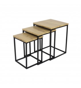 FACTORY - Tables gigognes (le lot de 3 tables) 