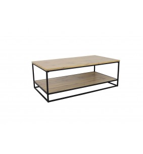 FACTORY - Table basse rectangulaire 2 plateaux 