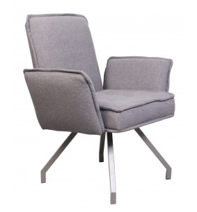 REGINA - Fauteuil de séjour gris foncé 