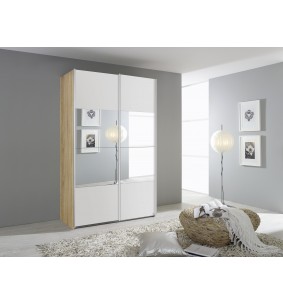 ELISE - Armoire 2 portes coulissantes miroirs 