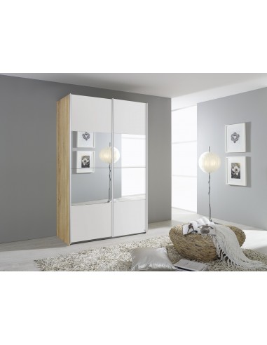 ELISE - Armoire 2 portes coulissantes miroirs 