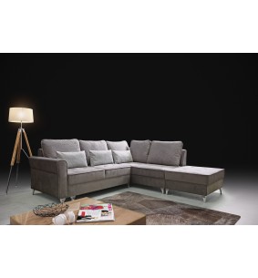 BROADWAY - Salon d'angle convertible avec coffre de rangement 
