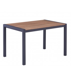 KOTA - Table de séjour rectangulaire 120 cm 1 allonge de 40 