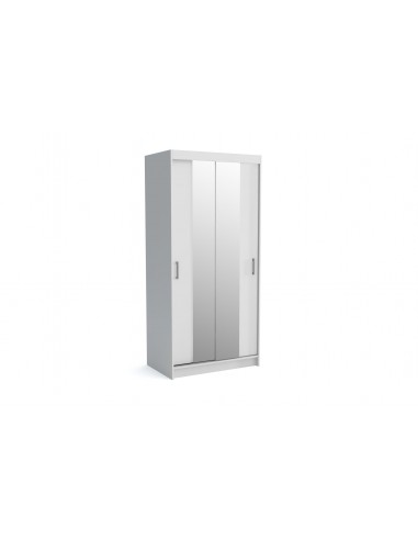 NICO - Armoire 2 portes coulissantes avec miroirs L120 