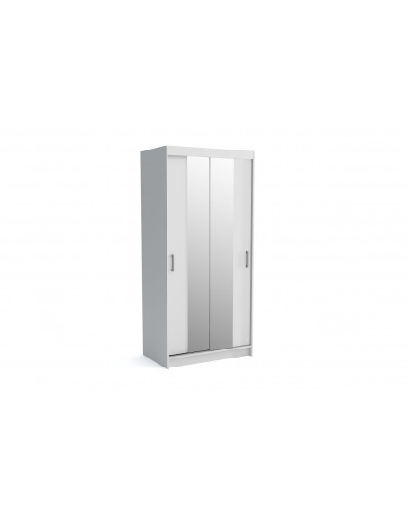 NICO - Armoire 2 portes coulissantes avec miroirs L120 