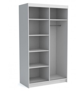 NICO - Armoire 2 portes coulissantes avec miroirs L120  2